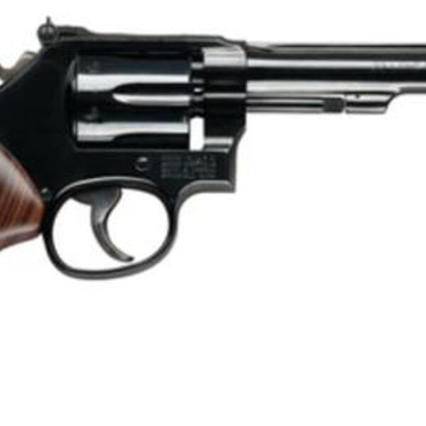 Smith & Wesson 48 Classic 22 Magnum 6 Inch Blued Barrel Wood Grips 6 Round CA Legal