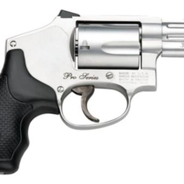 Smith & Wesson Model 640 Performance Center, Pro Series,  DAO, Metal Frame Revolver, J-Frame, 357 Magnum, 2.13" Barrel, Stainless, Satin Finish, Silver, Rubber Grips, Fixed Night Sights, 5rd, Moon Clip