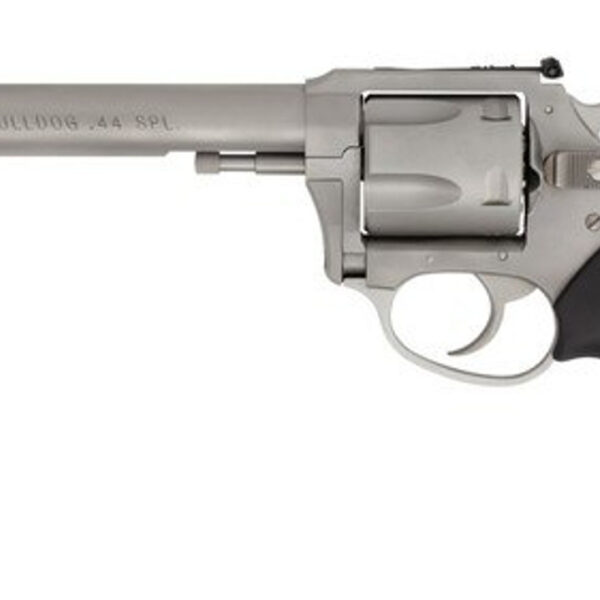 Charter Arms Bulldog, .44 Special, 6" Barrel, 5rd, Fixed Sights, Matte Stainless Steel