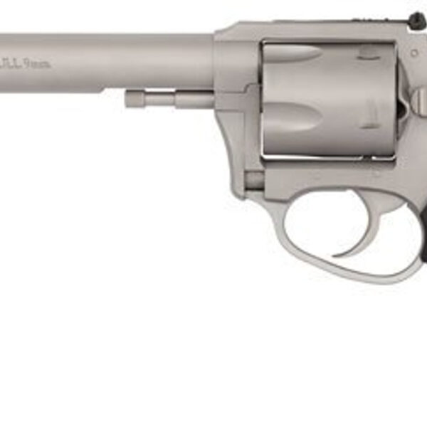 Charter Arms Pit Bull, 9mm, 6" Barrel, 5rd, Stainless