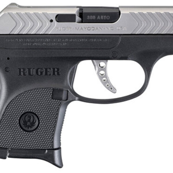 Ruger LCP 2 Tone 380 ACP DAO 2.75" Barrel, Black Grip, Stainless Slide