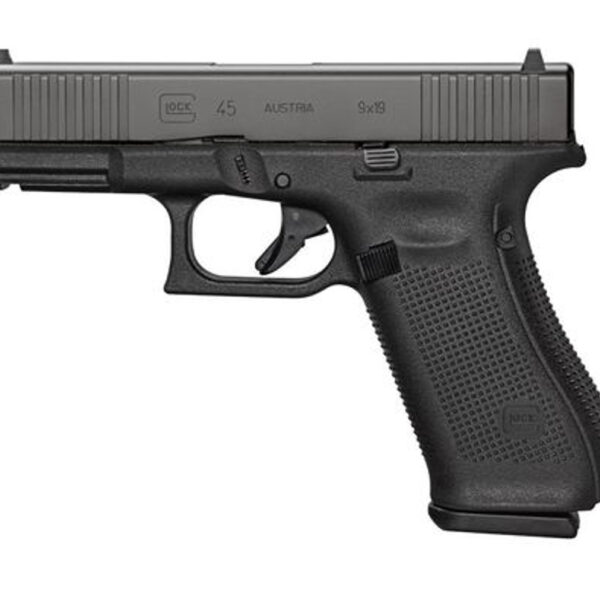 Glock G45 Gen5, 9mm, 4.02" Barrel, 10rd, MOS, Black