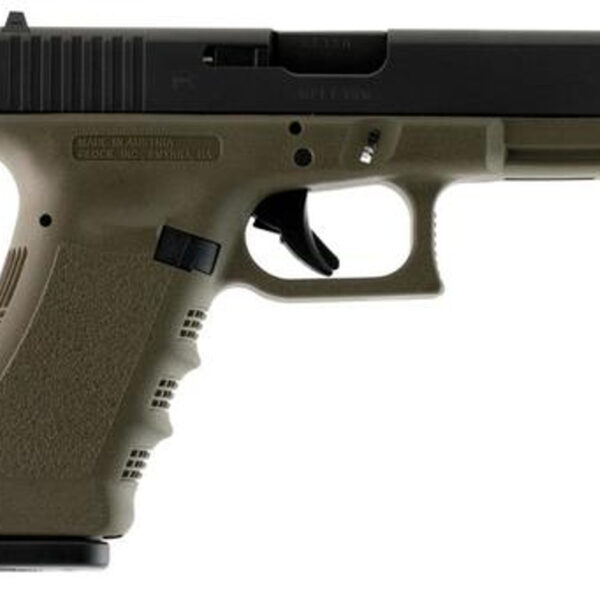 Glock G17 9mm, Fixed Sights, OD Green, 10rd Mags