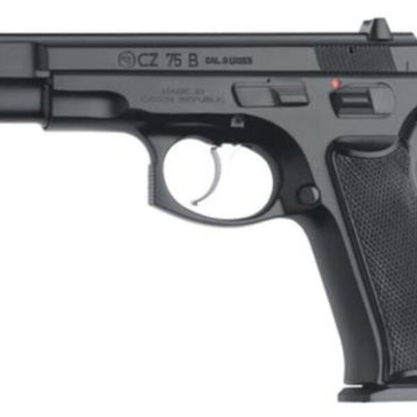 CZ 75 B SA/DA 9mm 4.7,  Black Synthetic Grip Black,  10 rd