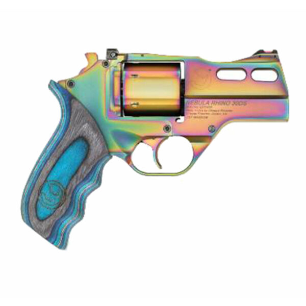 Chiappa Rhino Nebula 30DS 357 Magnum/38 Special, 3" Barrel, Rainbow PVD, 6rd