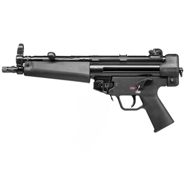 HK SP5 9mm, 8.9" Barrel, Aluminum Frame, Black, 10 Round, 2 Mags, Threaded, Ambidextrous Safety