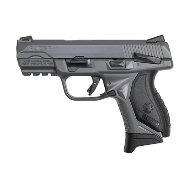 Ruger American Compact 9mm, 3.5" Barrel, Manual Safety, Gray, 17rd