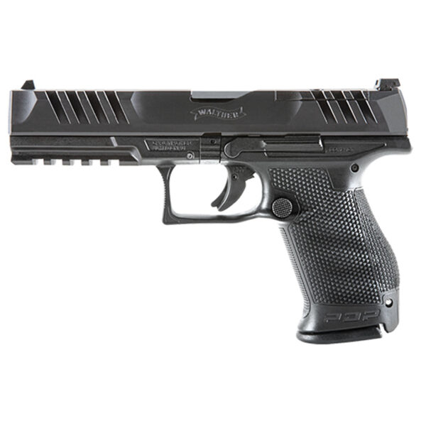 Walther PDP Compact OR 9mm, 5" Barrel, 3-Dot Sights, Black, 10rd