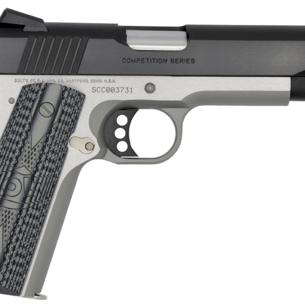 Colt Competition Two-tone 45ACP, 5" Barrel, G10 Grips, Novak Red Fiber, Novak Adj Rear, Series 70 System, 8rd