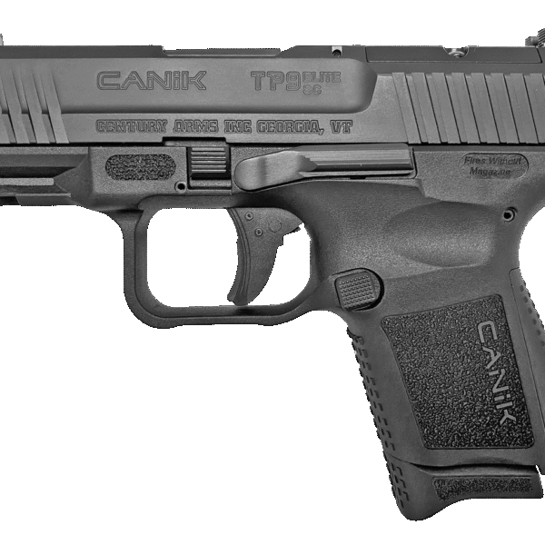 Canik TP9 Elite SC Blackout Edition 9mm, 3.6" Barrel, Polymer, Black, Micro Red-Dot Base, Holster, Back Straps, 1x12rd, 1x15rd