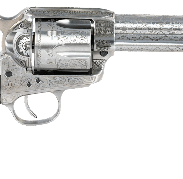 Taylors 1873 Cattleman 45 Colt, 5.5" Barrel, Engraved Steel, 6rd