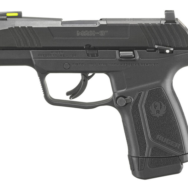 Ruger MAX-9 9mm, 3.2" Barrel, TFO Night Sight, Black, 10rd