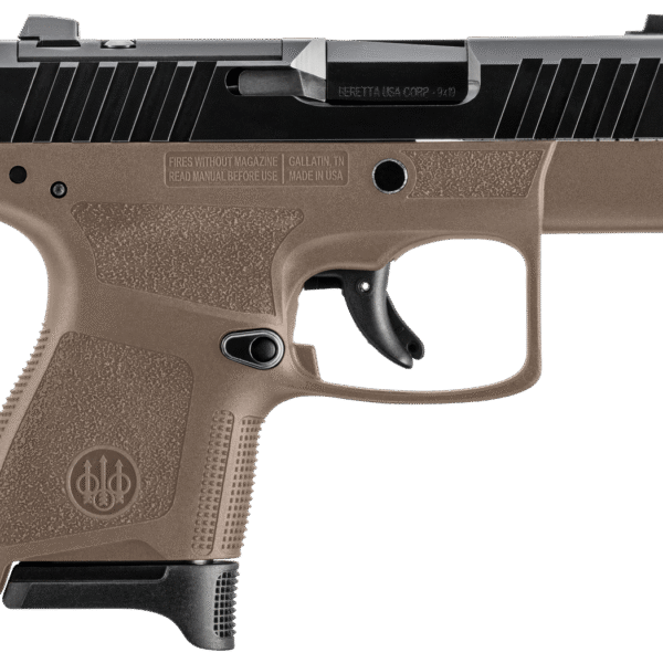 Beretta, APX A1 Carry, 9mm, 3.3" Barrel, Sub Compact, Polymer Frame, Fixed Sights, Passive Safety, 2 Magazines, Optic Ready, 8 Rds