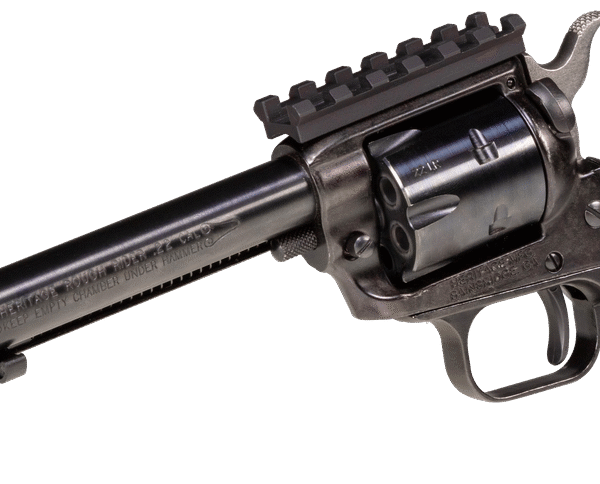 Heritage Rough Rider Tactical Cowboy .22 LR, 6.50" TB, FO Front, Sight Rail, Black, 6rd