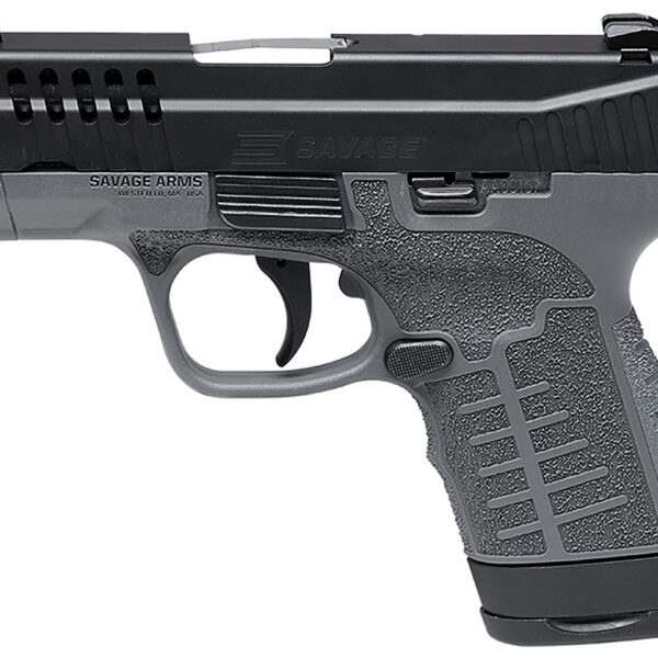 Savage Stance 9mm, 3.2" Barrel, Night Sights, Gray/Black, 7rd/8rd