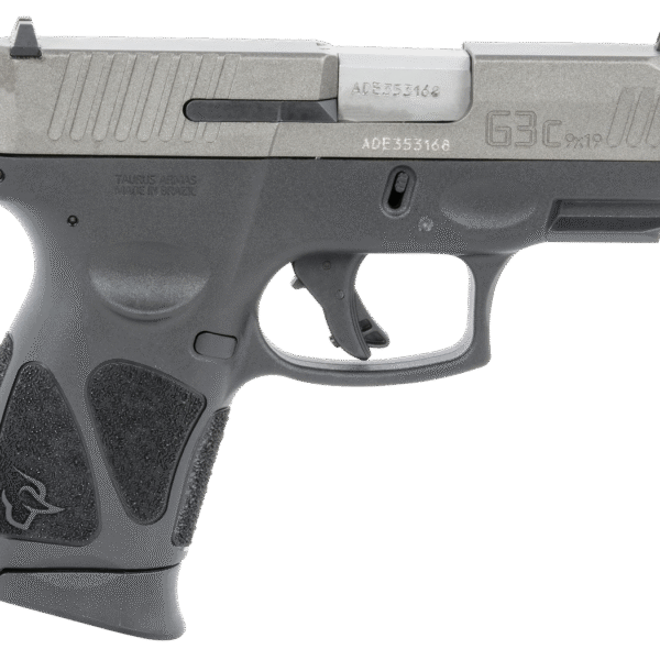 Taurus G3C 3.26" Barrel, Adjustable Rear, Tungsten/Black, 3x12rd Magazines