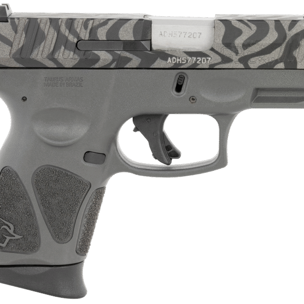 Taurus G3c 9mm, 3.2" Barrel, Serrated Gray Steel Zebra Cerakote, 12rd