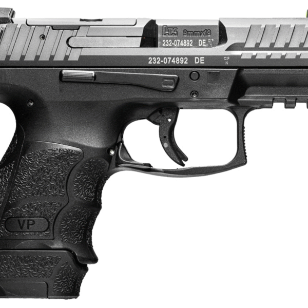 HK VP9SK 9mm, 3.39" Barrel, Ambi, Picatinny Rail, Modular Backstrap, 12rd/ 15rd