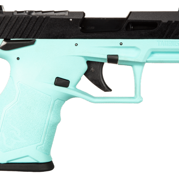 Taurus TX22 22 LR, 3.6" Threaded Barrel, Cyan Frame, Black Slide, 10rd