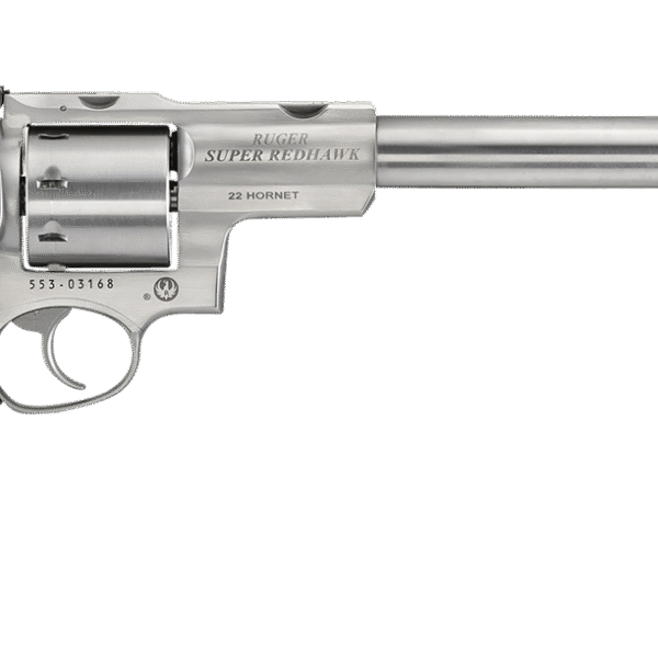 Ruger Super Redhawk 22 Hornet, 9.5" Barrel, Stainless Steel, Black Monogrip, 8rd