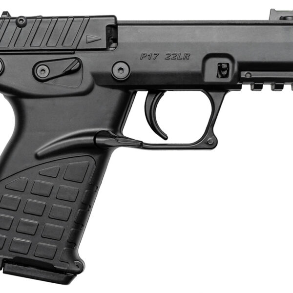 Kel-Tec P17 22 LR, 3.8" Threaded Barrel, Black, Fiber Optic Sight, 10rd