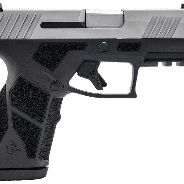 Taurus GX2 9mm, 3.38" Barrel, Silver and Black, Manual, White Dot, Drift Rear, 2x13rd