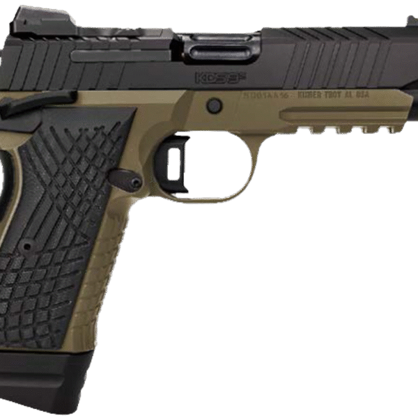 Kimber KDS9C TFS 9mm, 4.6" Threaded Barrel, Flat Dark Earth Frame, Black Slide/Grip, 18rd