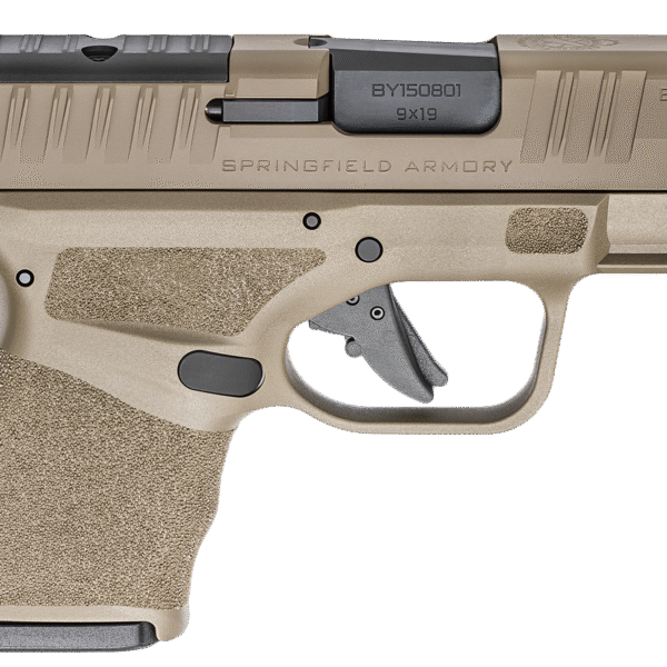 Springfield Hellcat 9mm, 3" Barrel, Cerakote Desert Flat Dark Earth, Crimson Trace CT-1500, Range Bag, 5x13rd Mags