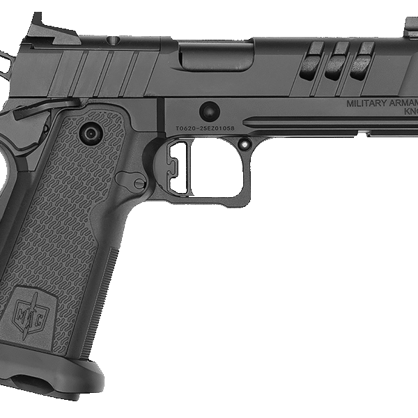 Military Arms MAC 9 DS-D 9mm, 5" Comp Barrel, QPD Finish, Black, Target Crown, AOS Optics Cut, Blade Front, Adj Rear, 2x17rd