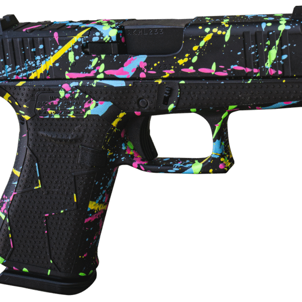 Glock 43X 9mm, 3.41" Barrel, Black Splatter Cerakote Slide, 10rd