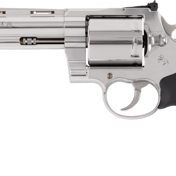 Colt Kodiak 44 Mag 6 Shot 6" Stainless Steel Vent Rib Barrel, Cylinder & Frame, Exposed Hammer