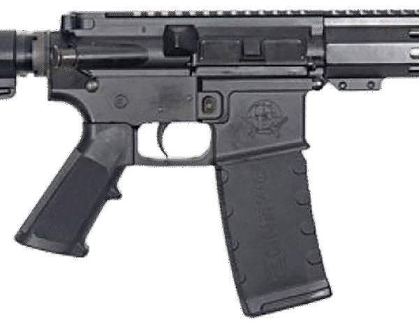 Great Lakes AR15 Pistol 223 Wylde, 7.50" Barrel, Black, Brace