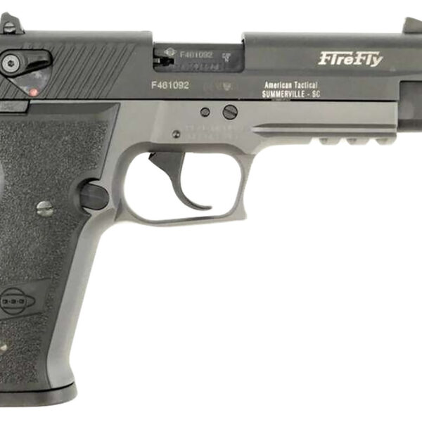 GSG FireFly 22 LR, 4" Threaded Barrel, Smoke Gray Frame, Black Slide/Grip, 10rd