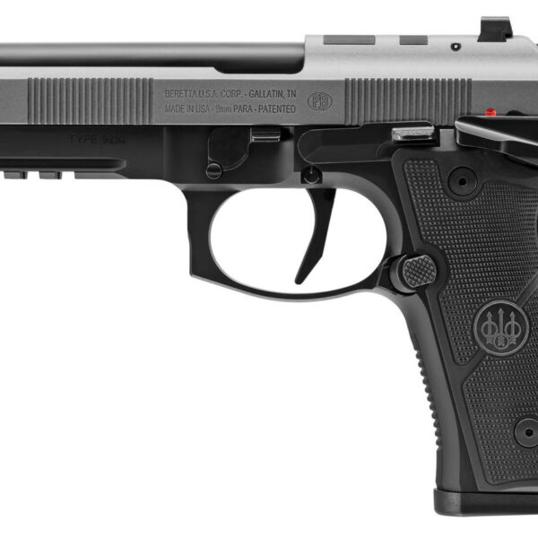 Beretta 92Xi 9mm, 4.7" Barrel, Stainless Steel, 2-Tone, Single Action Only, 18rd