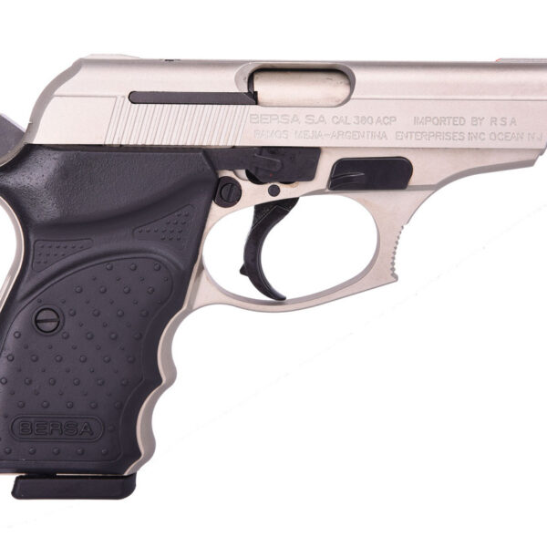 Bersa Thunder Lipsey's Exclusive 380 ACP, 3.2" Barrel, Nicel Slide/Frame, Black Grip, 8rd
