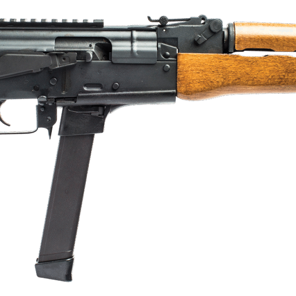 Century Draco NAK9 9mm, 11.14" Threaded Barrel, Hardwood Handguard, Black Rec, 33rd