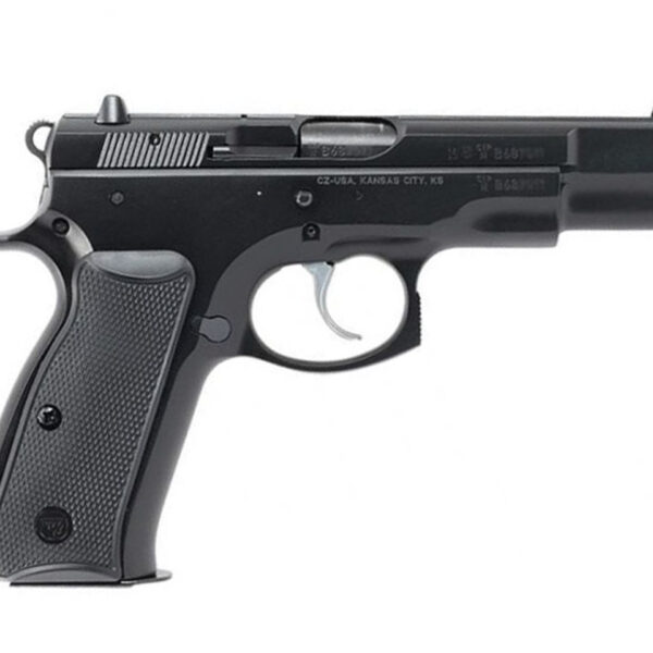 CZ 75-B 9mm, 4.6" Barrel, Black, Manual Safety, Fixed Sights, 16rd