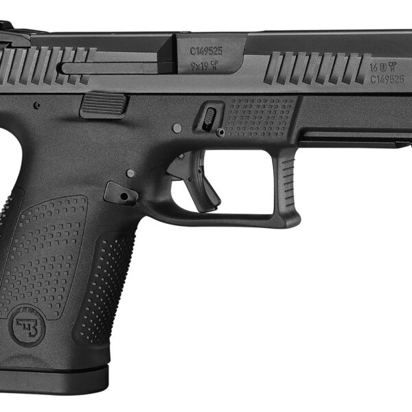 CZ P-10 C 9mm, 4" Barrel, Black, Interchangeable Backstrap, 15rd
