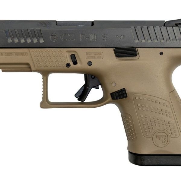 CZ P-10 9mm, 3.5" Barrel, Flat Dark Earth Frame, Black Slide, 12rd