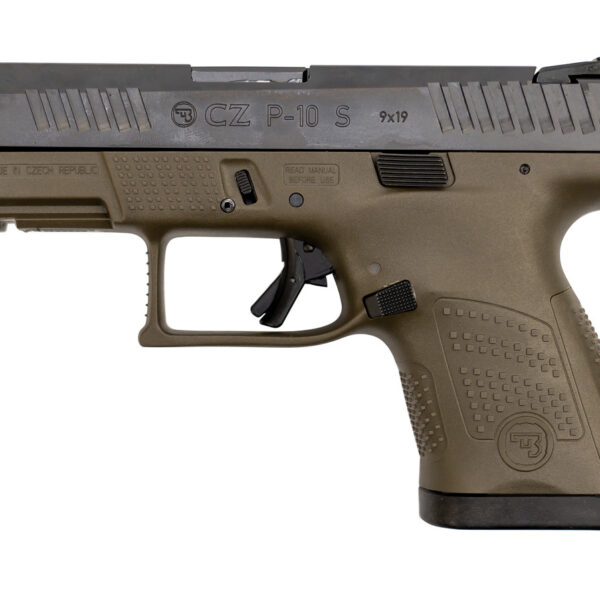 CZ P-10 Compact 9mm, 3.5" Barrel, Fixed Sights, OD Green, 12rd
