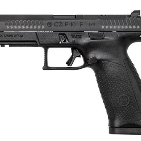 CZ P-10 F Optics-Ready, 9mm, Black, Night Sights, Reversible Mag Catch, 19rd