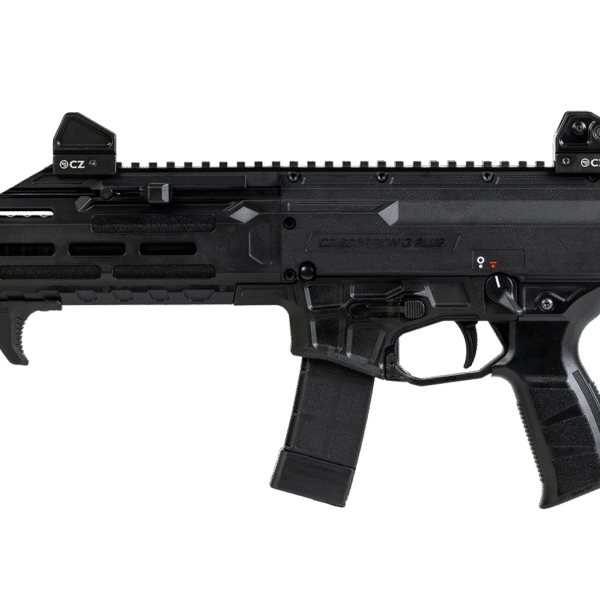CZ Scorpion 3+ Pistol 9mm, 7.8" Barrel, Adjustable Sights, Black, 20rd