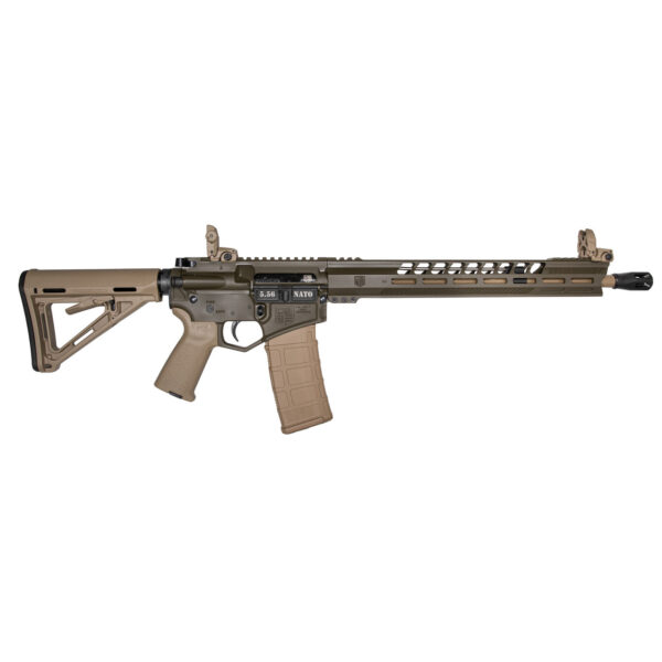 Diamondback DB15 223 Remington/5.56x45mm, 16" Barrel, Olive Drab Green Rec, Flat Dark Earth Furniture, 30rd