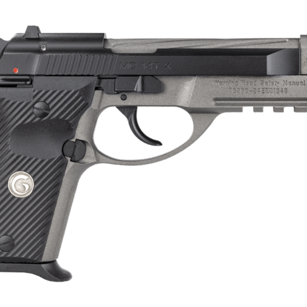 Girsan MC14T X 380 ACP, 5" Threaded Barrel, Tungsten Frame, Black Slide/Grip, 13rd
