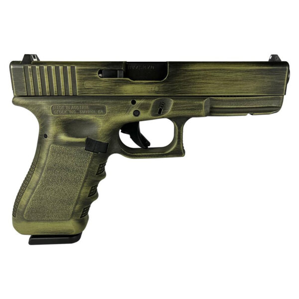 Glock 17 Gen 3 "Bazooka Green Destressed" 9mm, 4.49" Barrel, 17rd