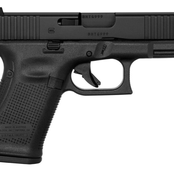 Glock G19 Gen 5 9mm, 4.02" Barrel, Black, Polymer Frame, 10rd