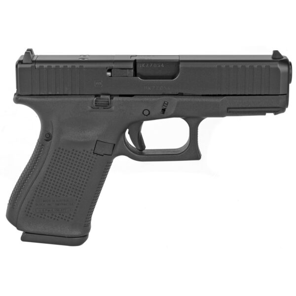 Glock G19 Gen 5 9mm, 4.02" Barrel, Black, MOS Cut, 10rd