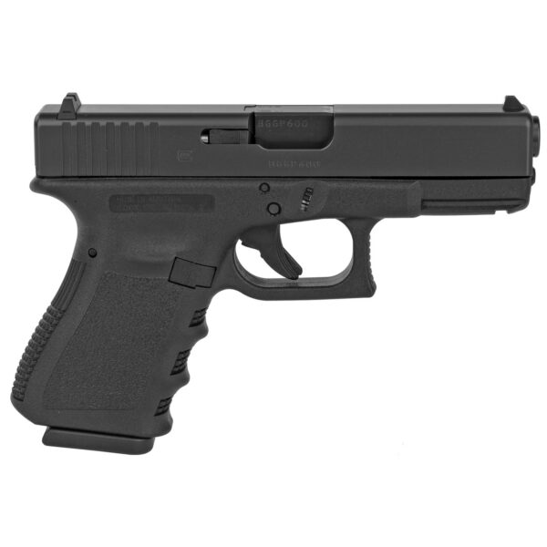 Glock G19 Gen 3 9mm, 4.02" Barrel, Black, Fixed Sights, 15rd