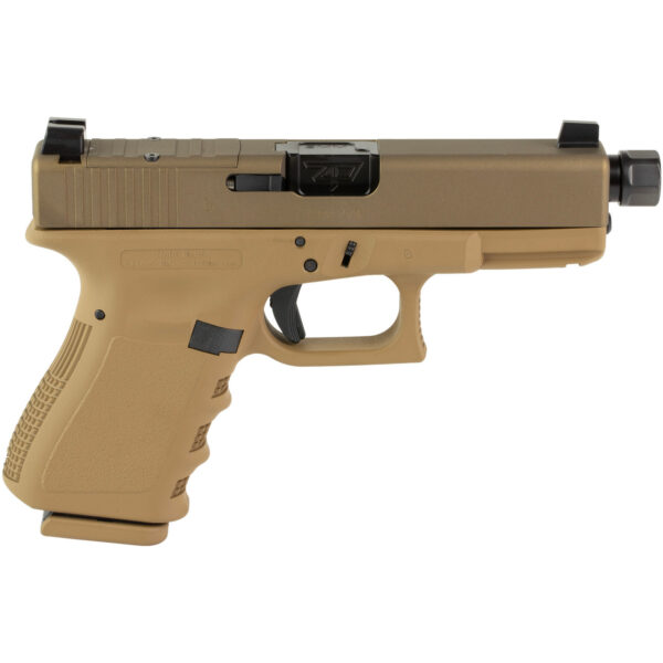 Glock G19 9mm, 4.6" Threaded Barrel, Flat Dark Earth Cerakote, Optic Ready, 15rd
