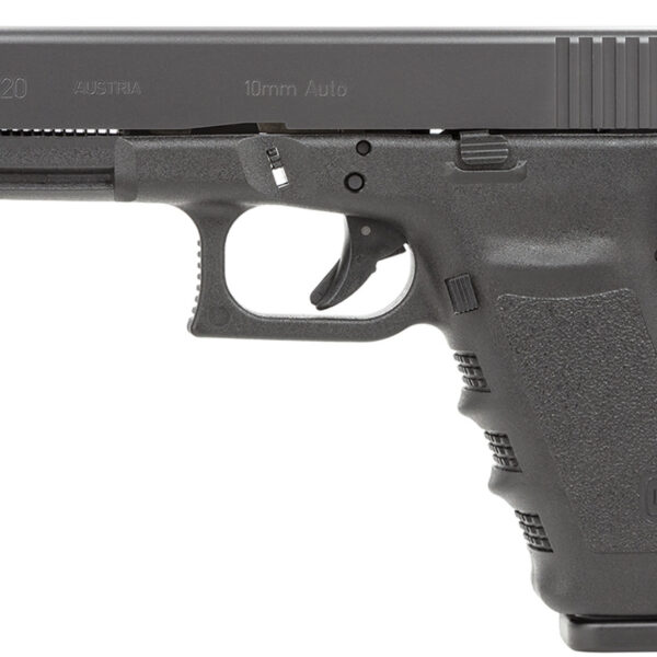 Glock 20SF 10mm, 4.61" Barrel, Fixed Sights, Black, 15rd